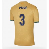 Barcelona Gerard Pique #3 Fotballklær Bortedrakt 2022-23 Kortermet
